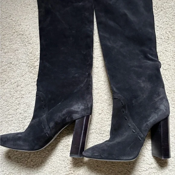 Saint Laurent Meurice tassel suede boots - Picture 5 of 14